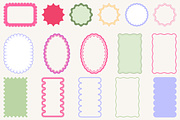 Scallop Wavy Frame Vector Bundle, a Decorative Illustration by Kusumaillustration (Thumbnail 12 of 15)