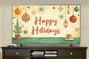 Retro Christmas Ornament-Backgrounds, a Seasonal Illustration by Blynn Pippen (Thumbnail 17 of 19)