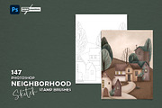Photoshop Sketch Neighborhood, a Brush Add-On by MISTstudioDesign (Thumbnail 1 of 11)