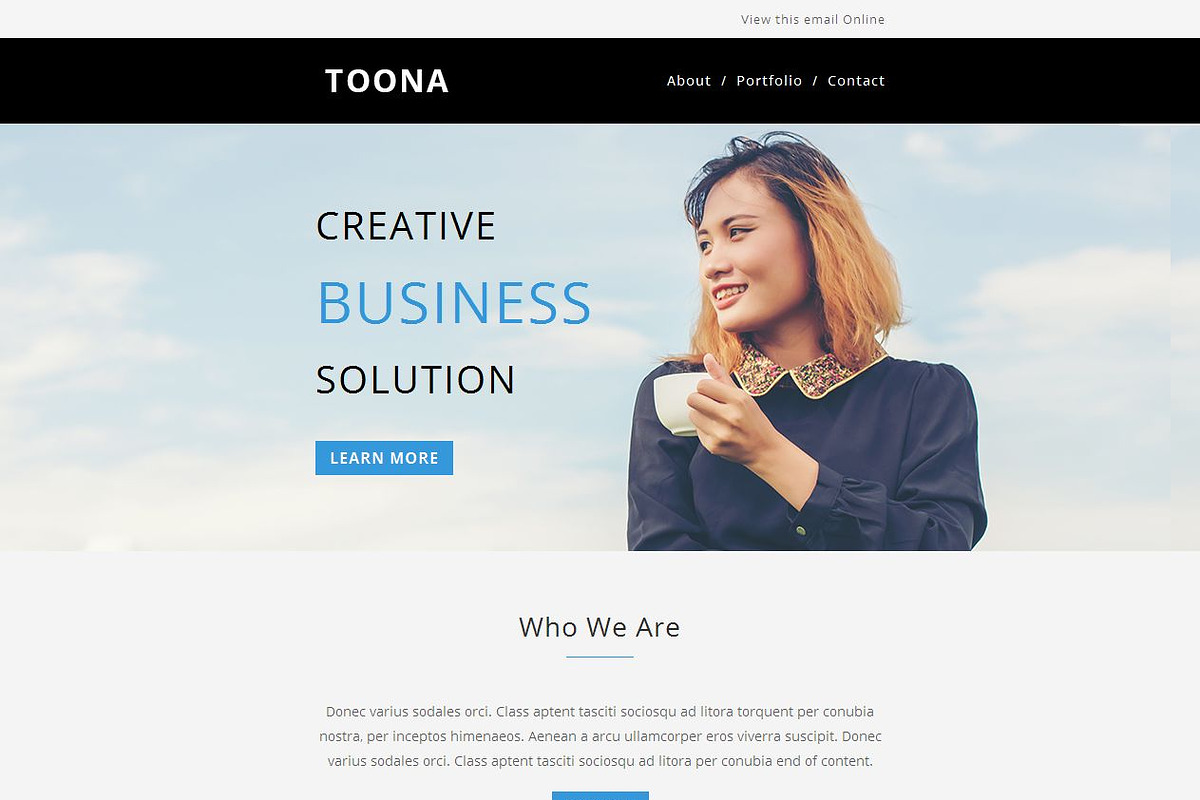 Toona - Responsive Email Template, an Email Template by FourDinos (Photo 2 of 3)