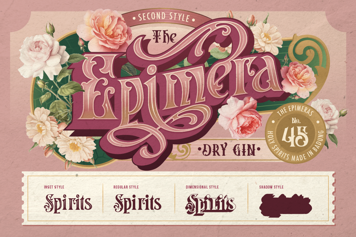 Fragrance, a Serif Font by Burntilldead (Photo 7 of 14)