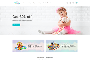 Kids Store HTML5 Template - Toyqo