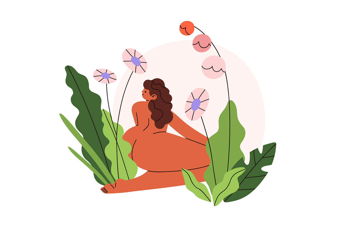 Body positive women in nature set, a Person Illustration by Good Studio (Photo 7 of 9)