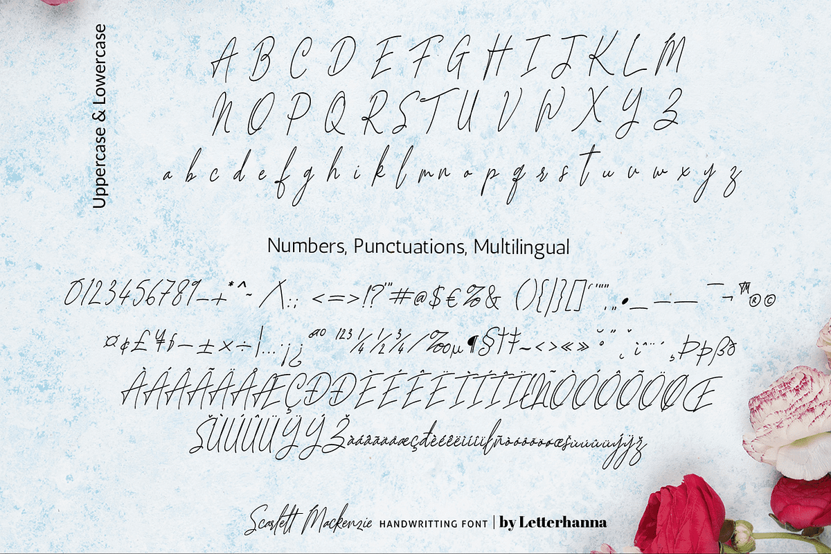Scarlett Mackenzie Handwriting Font, a Handwritten Font by Letterhanna Studio (Photo 20 of 20)
