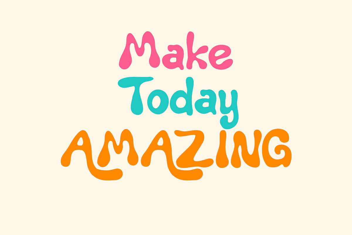 Alopyu - Bubble Fun Display Font, a Handwritten Font by Mockmenot (Photo 4 of 6)