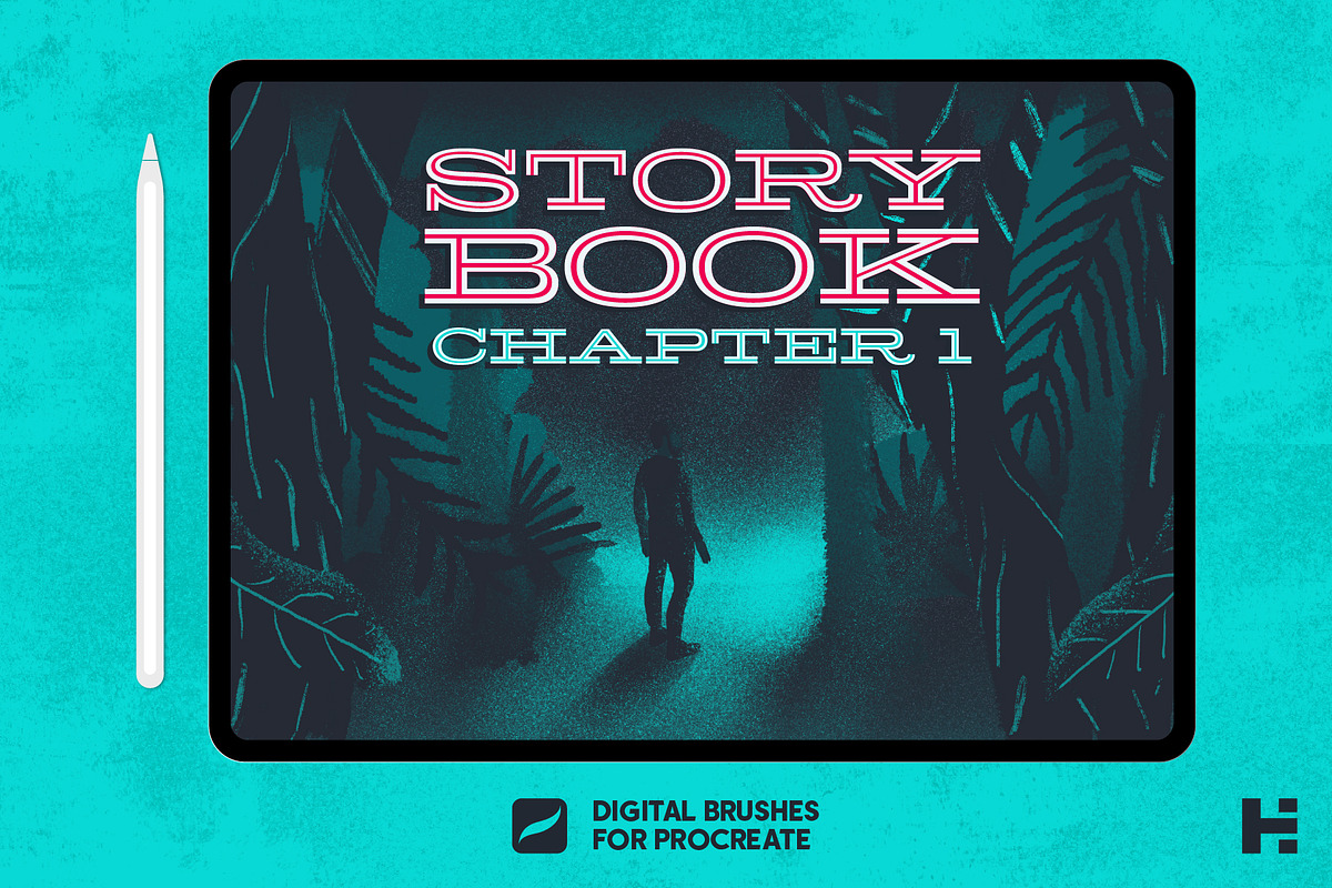 Storybook Ch. 1 Procreate Brushes, a Brush Add-On by Tim Hankins Design (Photo 1 of 5)