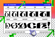 Cringe Experimental Typeface, a Serif Font by Aiyari (Thumbnail 4 of 14)