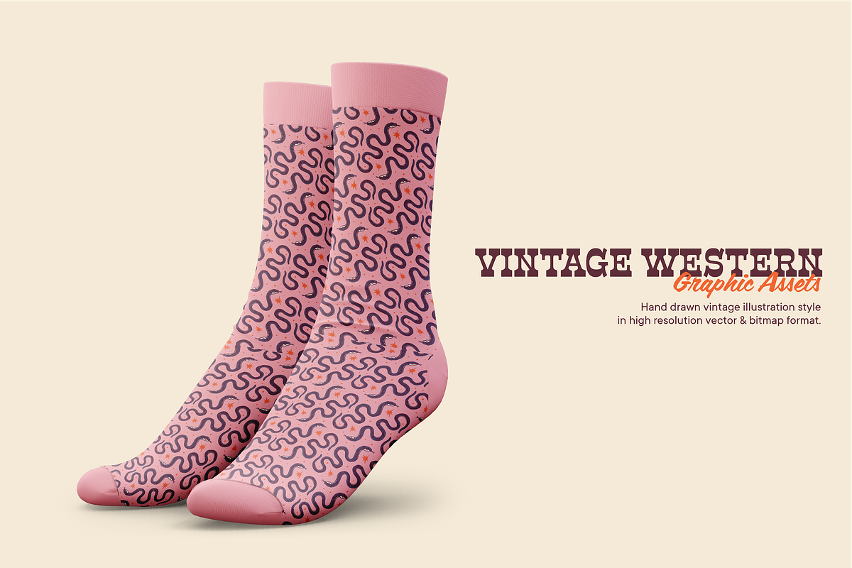Vintage Western Graphic Assets, an Illustration by ARQAM Studio (Photo 5 of 9)