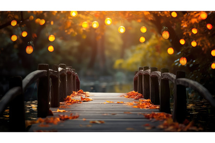 leaf forest bokeh decoration wooden, a Nature Photo by pikepicture