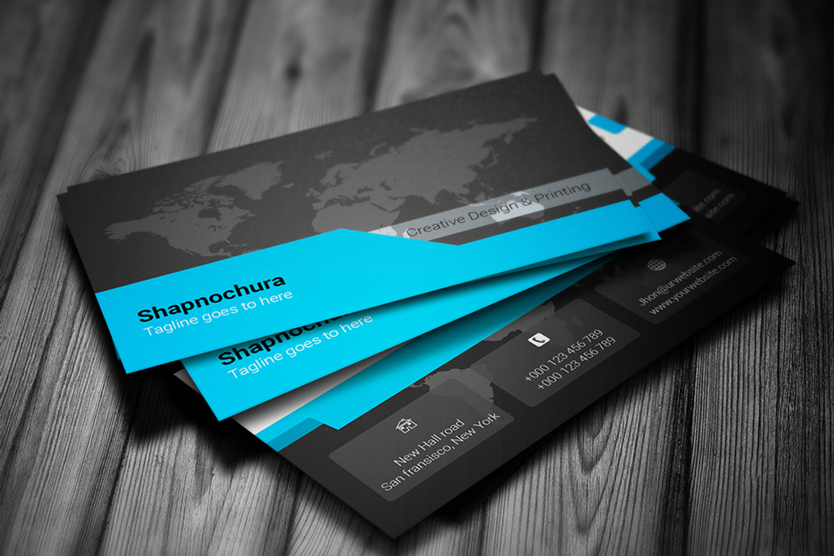 Elegant Creative Business Card - 38, a Business Card Template by Shapnochura Design Studio (Photo 4 of 5)