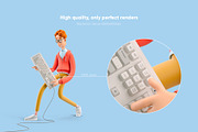 Nerd Larry Set, a Technology Illustration by Best Pixels™ (Thumbnail 5 of 9)