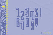 Narumi - Abstract Tribal Display, a Slab Serif Font by HipFonts (Thumbnail 3 of 9)