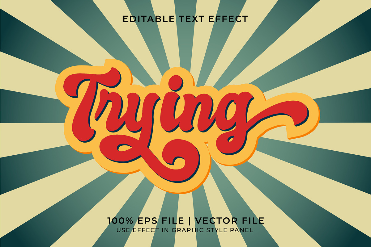 Trying Vintage Text Effect Bundle, a Layer Style Add-On by WM48 Shop (Photo 2 of 10)