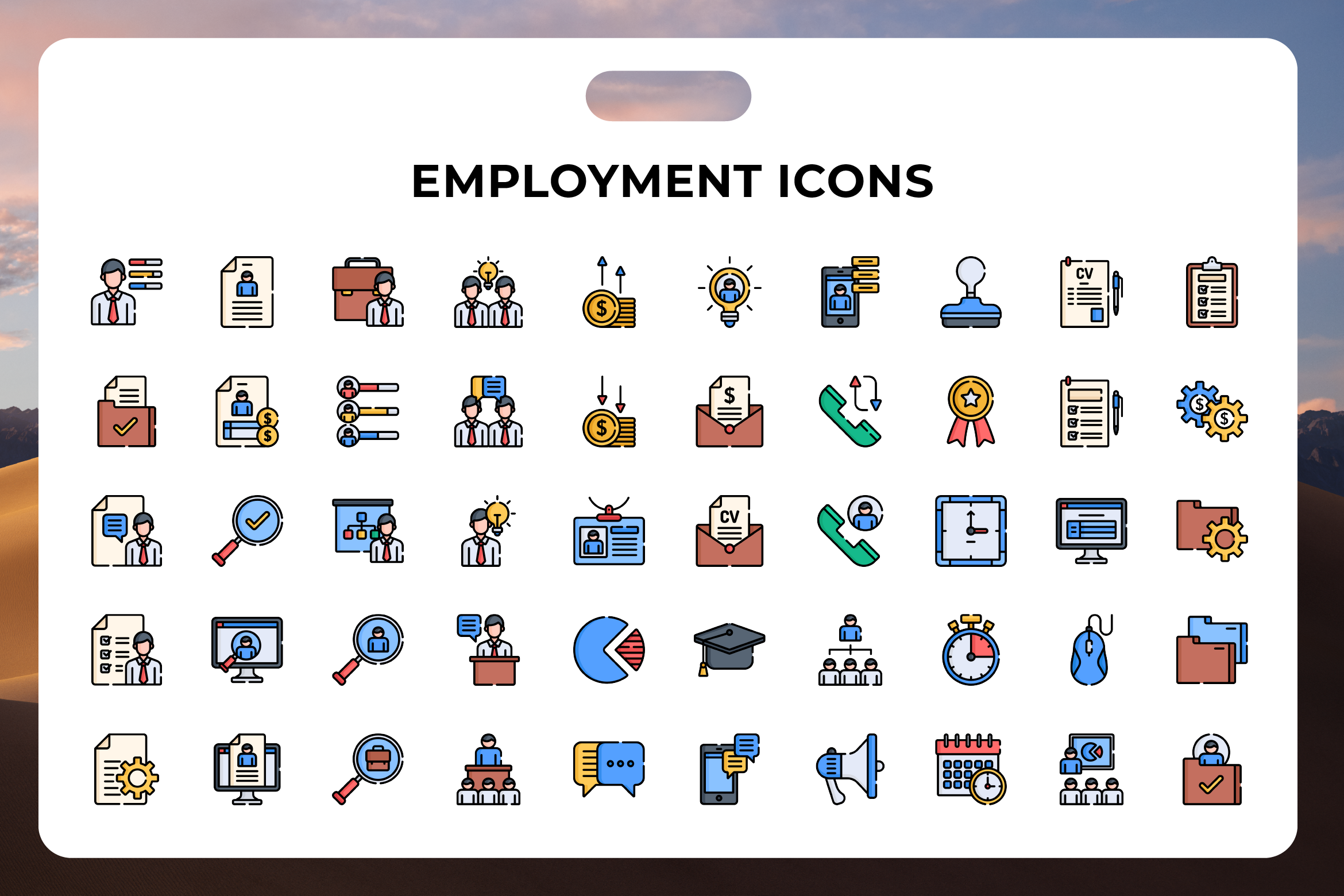 Employment Icons, an Icon by Wencory