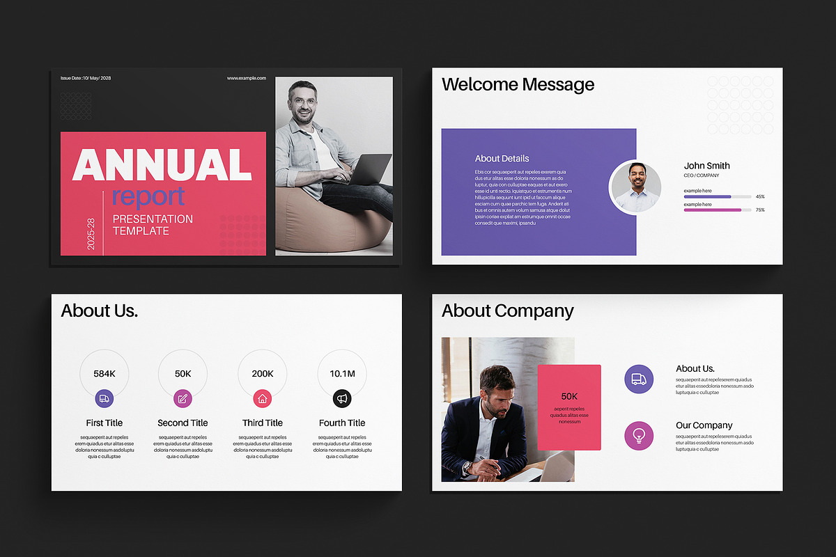 Annual Report Presentation Template, a Presentation Template by E-Type (Photo 2 of 5)