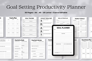 Goal Setting Productivity Planner