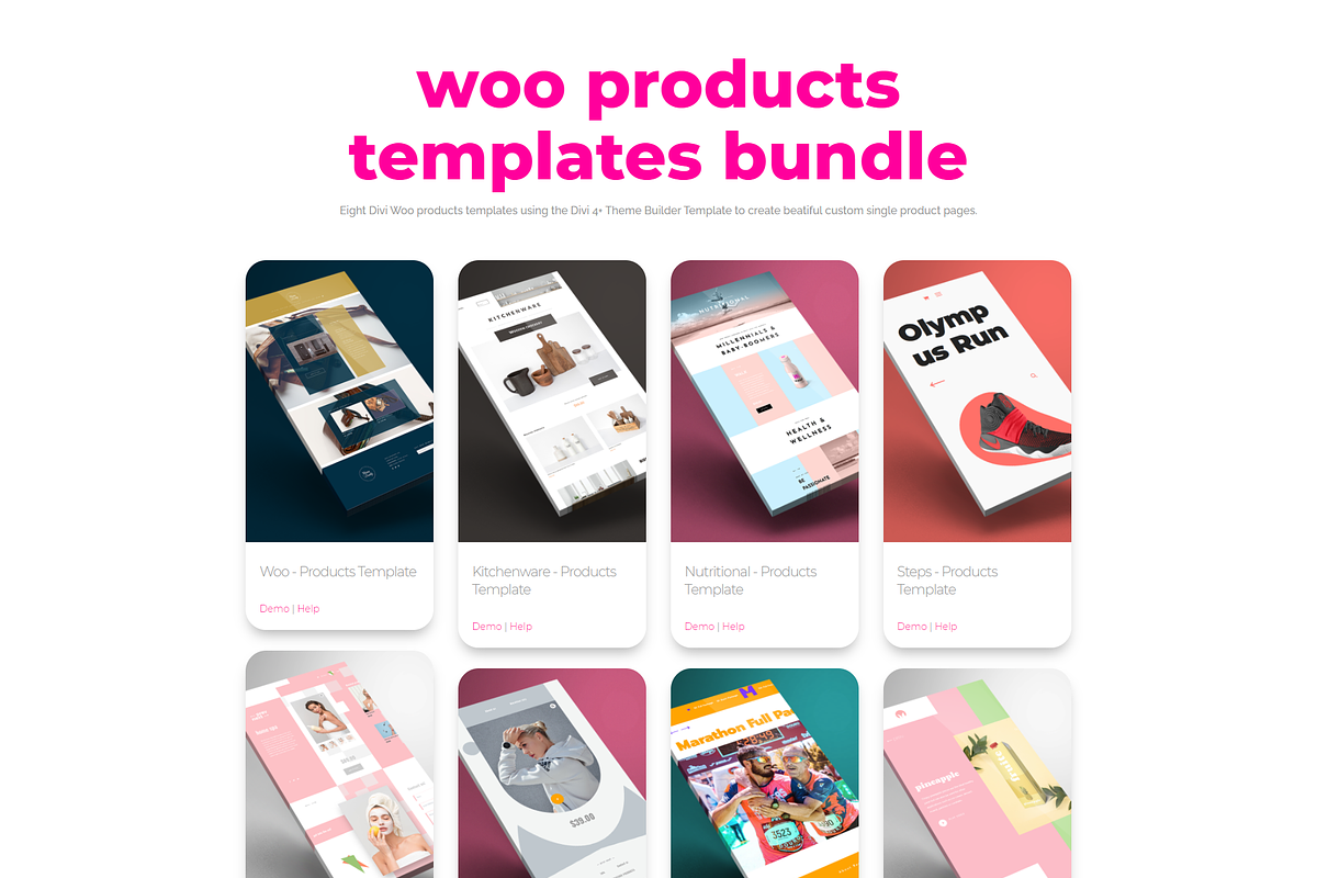 Woo bundle templates, a WordPress Template by gdo.com