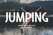Jumping - Modern Display Sans Serif, a Sans Serif Font by Typeformers (Thumbnail 1 of 5)
