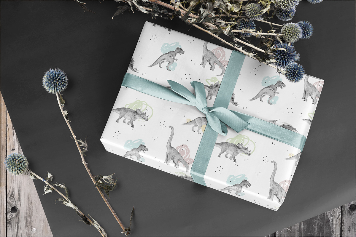 DINOSAURS watercolor set, an Animal Illustration by Natali Smolova (Photo 10 of 11)