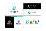 Set of Idea Talk Logo designs, a Branding & Logo Template by Lucky Creative (Thumbnail 2 of 5)