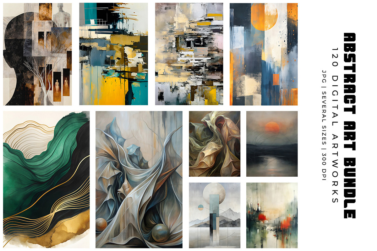 Abstract Digital Art Bundle, a Decorative Illustration by Digital Art Creations (Photo 11 of 12)
