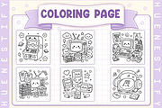Nostalgia Coloring Book For Adults, a Decorative Illustration by HueNestify (Thumbnail 2 of 4)