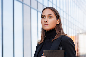 Portrait of a young female, a Business Photo by Artem Varnitsin