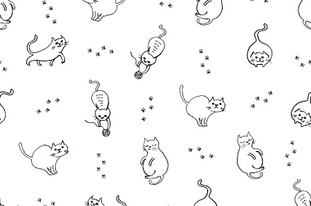 Cats Playing, a Wallpaper Graphic by Cesar Torres