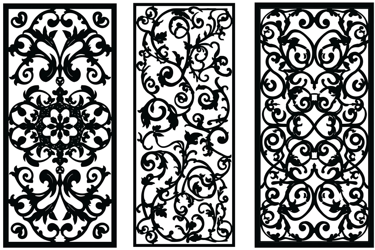 Elegant Lasercut Panel Vector Set, an Illustration by Amazin_art (Photo 20 of 21)