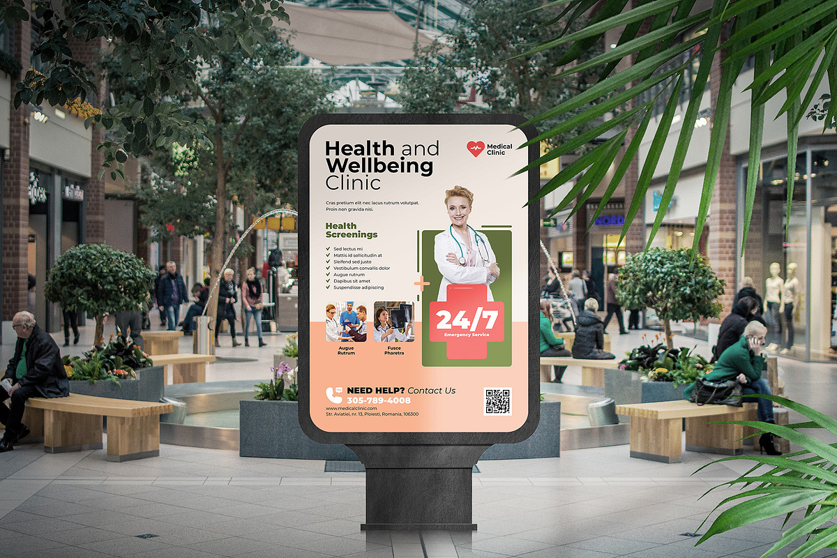 Healthcare Poster Template, a Flyer Template by floringheorghe (Photo 3 of 3)