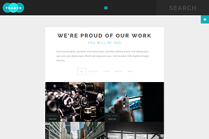 Threes Blog/Portfolio Theme