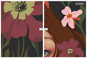 Art Nouveau Botanical Flower Pattern, a Pattern Graphic by likorbut (Thumbnail 9 of 12)