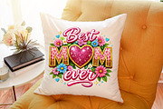Best Mom Ever Mothers Day Glitter PN, an Illustration by Sublimation Artist (Thumbnail 9 of 9)