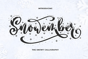 Snowember, a Font by Abo Daniel Studio
