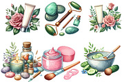 Beauty Spa Clipart, an Illustration by DreamArtGraphic (Thumbnail 3 of 5)