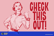 Veronica Hand-Drawn Mid-Century Font, a Sans Serif Font by Paper Moon Graphic Supply (Thumbnail 8 of 8)