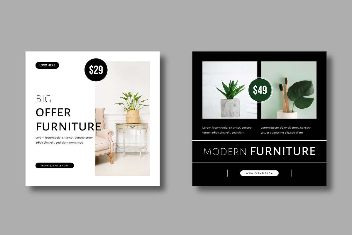 Modern Furniture Sale Social Media, a Social Media Template by MightyDesign (Photo 4 of 8)