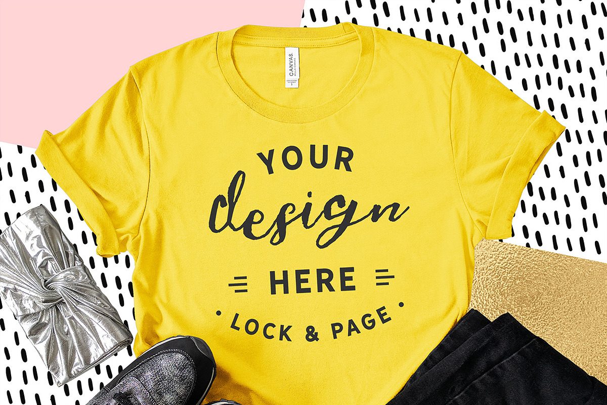 Bella Canvas 3001 Graphic Mockups, a Shirt Mockup by lock and page (Photo 49 of 65)