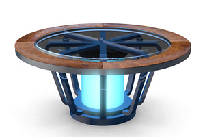 TV Studio News Desk 1, a Furniture 3D Model by akerStudio
