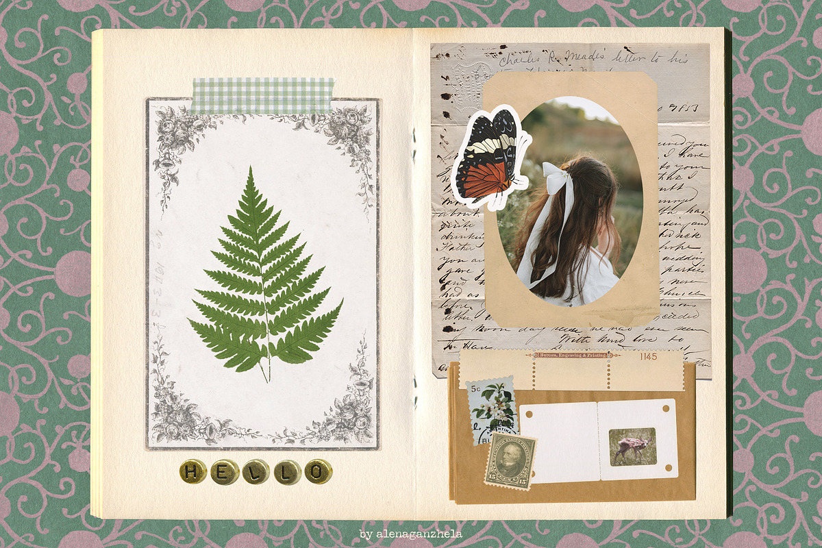 Vintage Paper Archive Collage Kit, an Object Graphic by alenaganzhela (Photo 2 of 7)