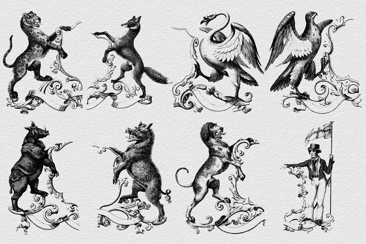 Procreate Heraldic Crests & Emblems, a Brush Add-On by AW Studios (Photo 8 of 9)