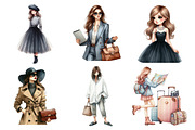 Watercolor Fashion Girl Clipart, an Illustration by Daily.Designs (Thumbnail 2 of 5)