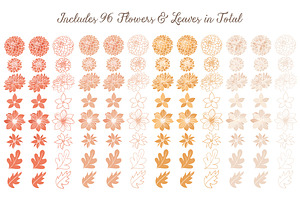 Peach Dahlia Flower Vector Clipart