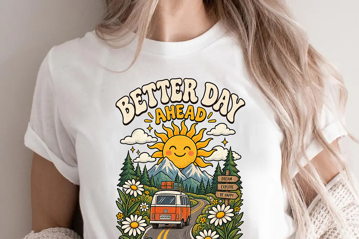 Better Day Ahead Cute Camper PNG, an Object Graphic by Star Graphic Design (Photo 4 of 4)