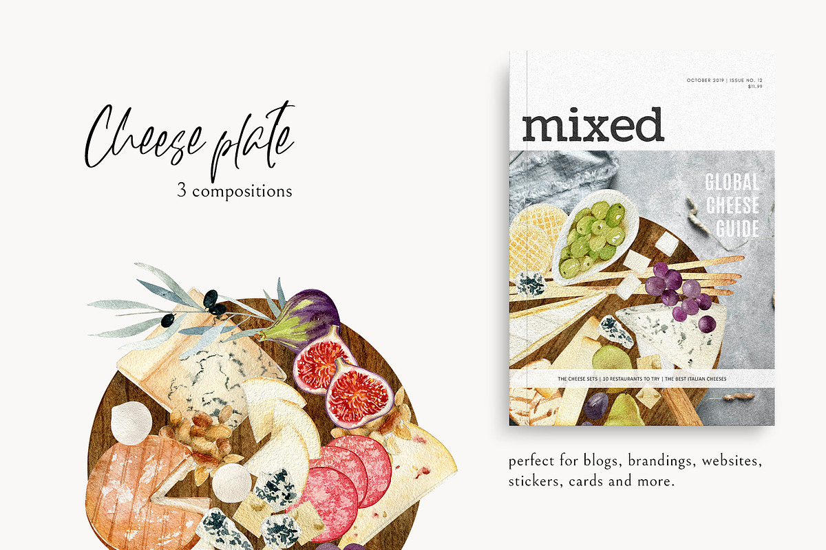Watercolor Food BUNDLE, a Food Illustration by NiKO (Photo 4 of 25)