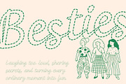 CS Ricotta Dashed, a Script Font by Craft Supply Co. (Thumbnail 5 of 8)