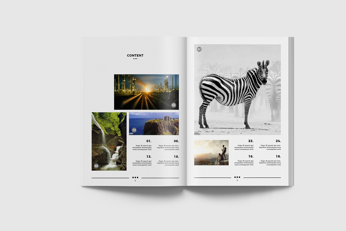 Simple & Clean Magazine Template V, a Magazine Template by Uloel Design (Photo 2 of 12)