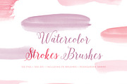 Watercolor Photoshop Brushes Strokes, a Brush Add-On by By Lef (Thumbnail 1 of 3)