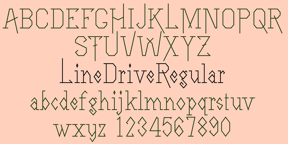 LineDrive, a Slab Serif Font by Ingrimayne Type (Photo 3 of 7)