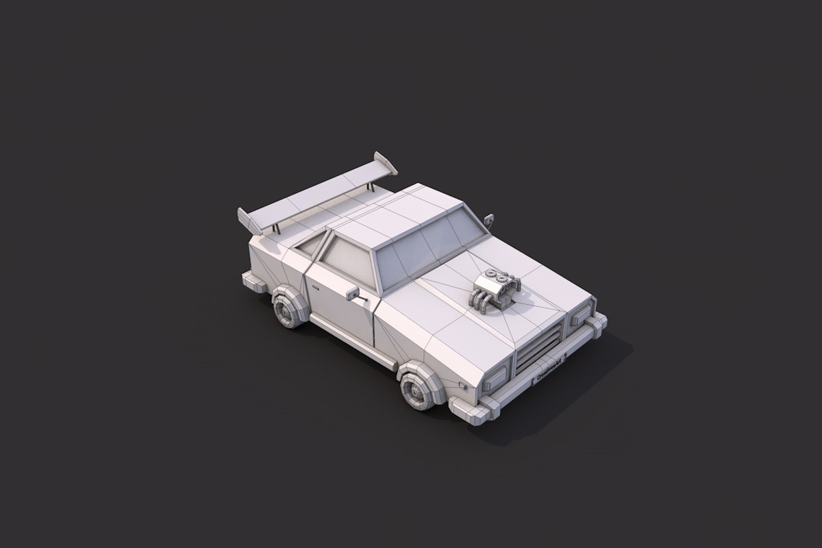 Low Poly Racing Car, a Cars & Vehicle 3D Model by CreativeeArt (Photo 6 of 8)